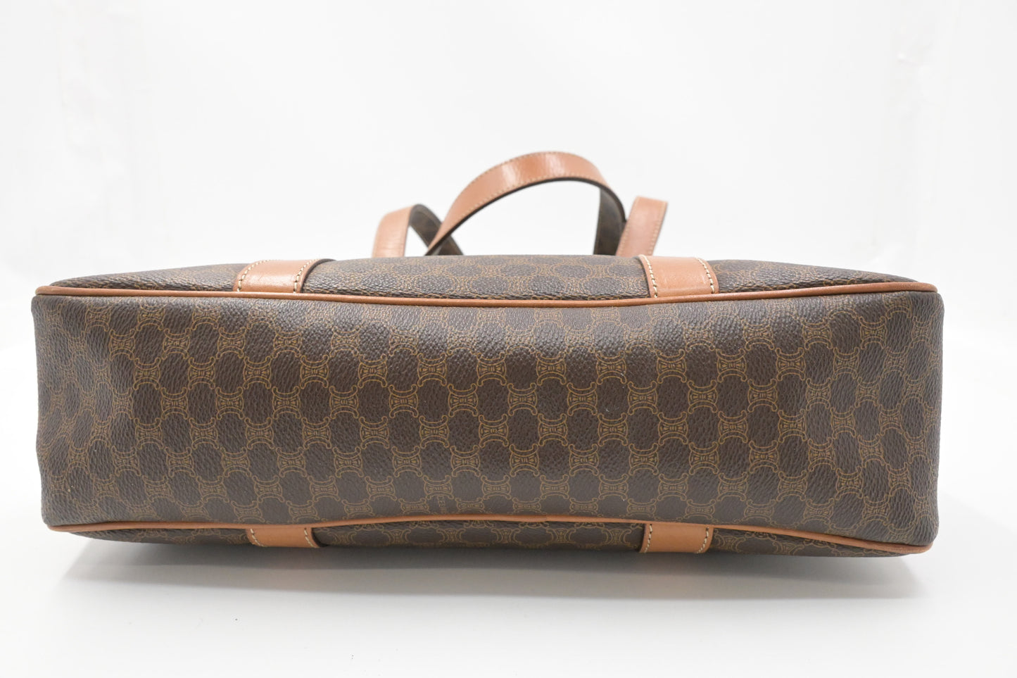 Celine Shoulder Bag in Brown Macadam Canvas