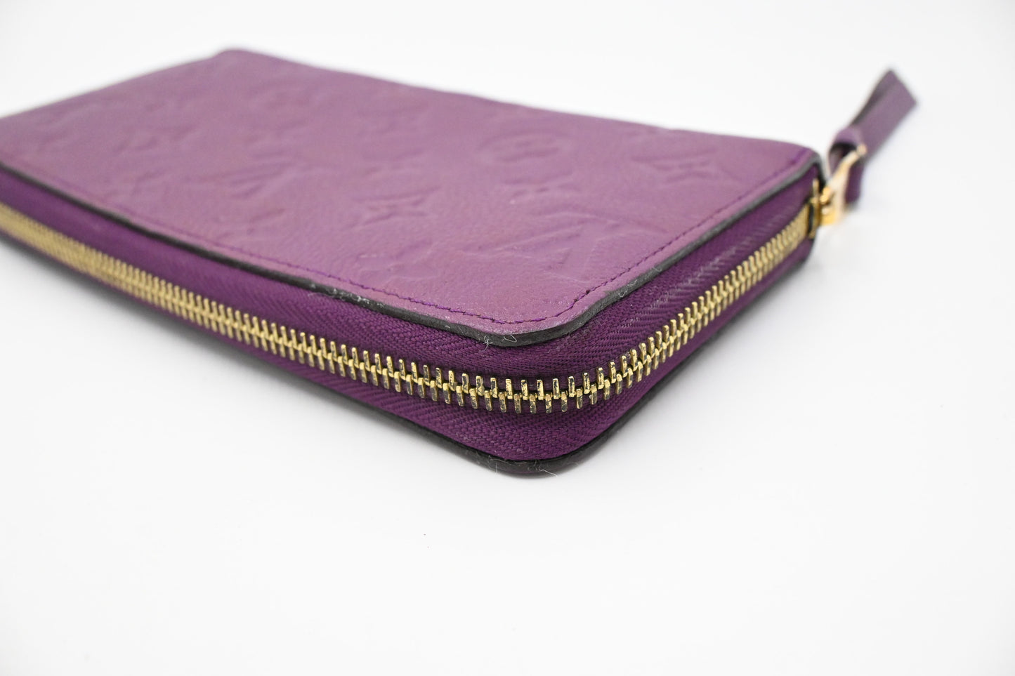 Louis Vuitton Zippy Wallet in Purple Empreinte Leather