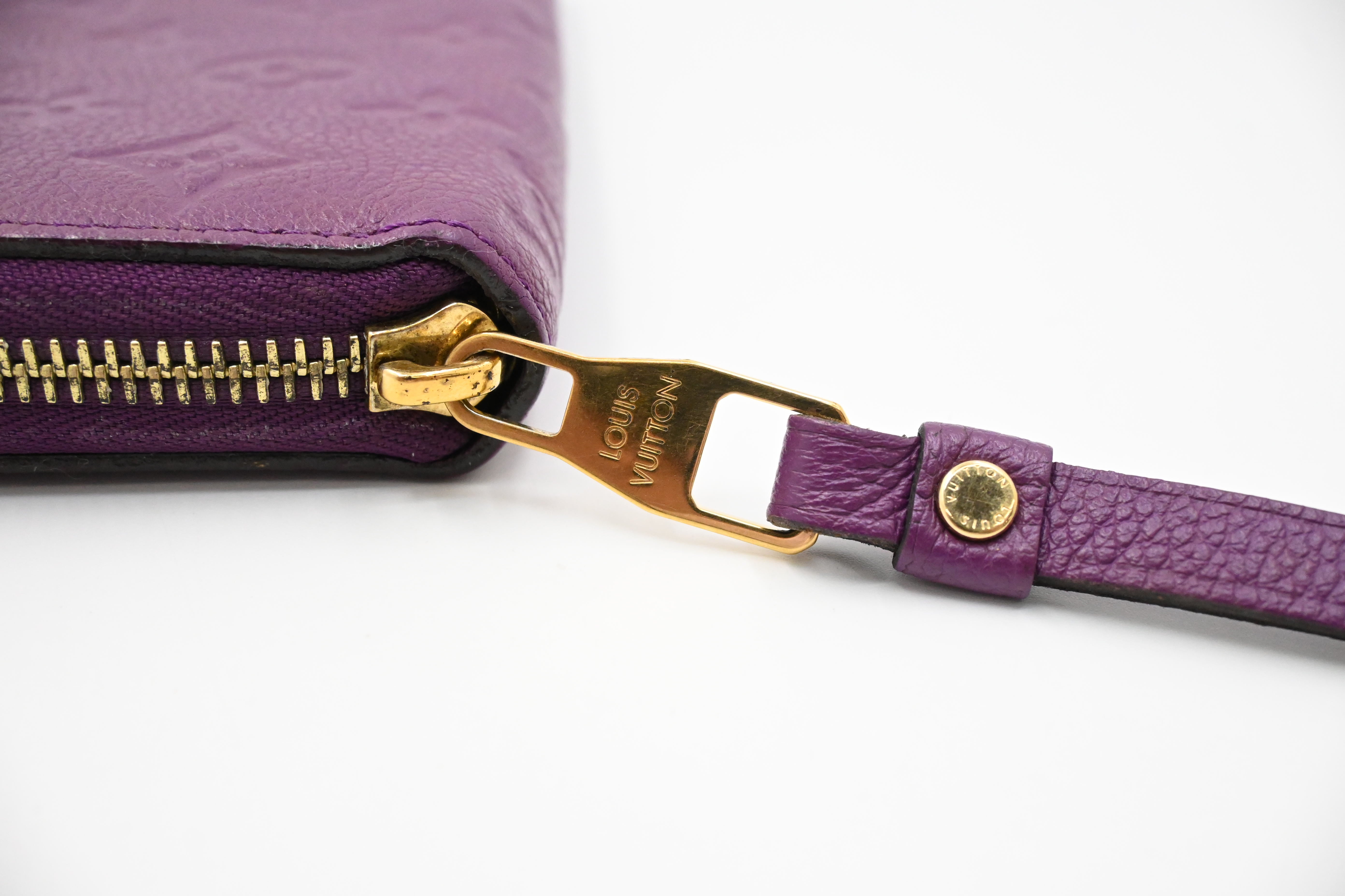 ☆LOUIS VUITTON パープル 長財布☆ Louis Vuitton Zippy Wallet in Purple Empreinte Leather – Weekly