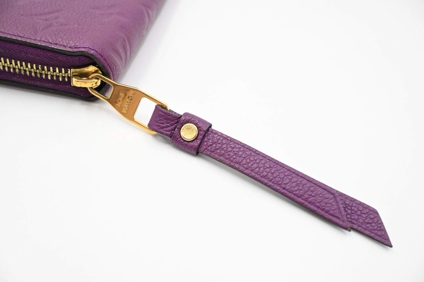 Louis Vuitton Zippy Wallet in Purple Empreinte Leather