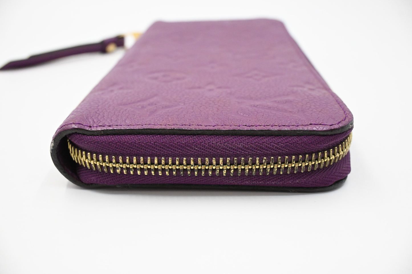 Louis Vuitton Zippy Wallet in Purple Empreinte Leather