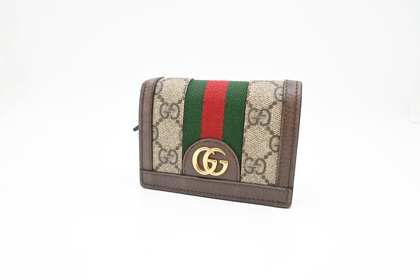 Gucci Card Case Wallet in GG Supreme Canvas