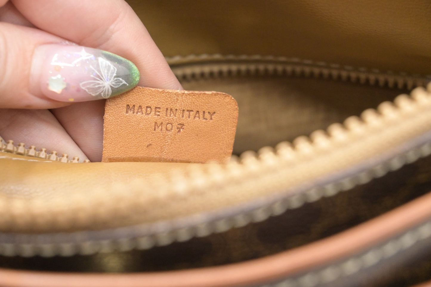 Celine Shoulder Bag in Brown Macadam Canvas