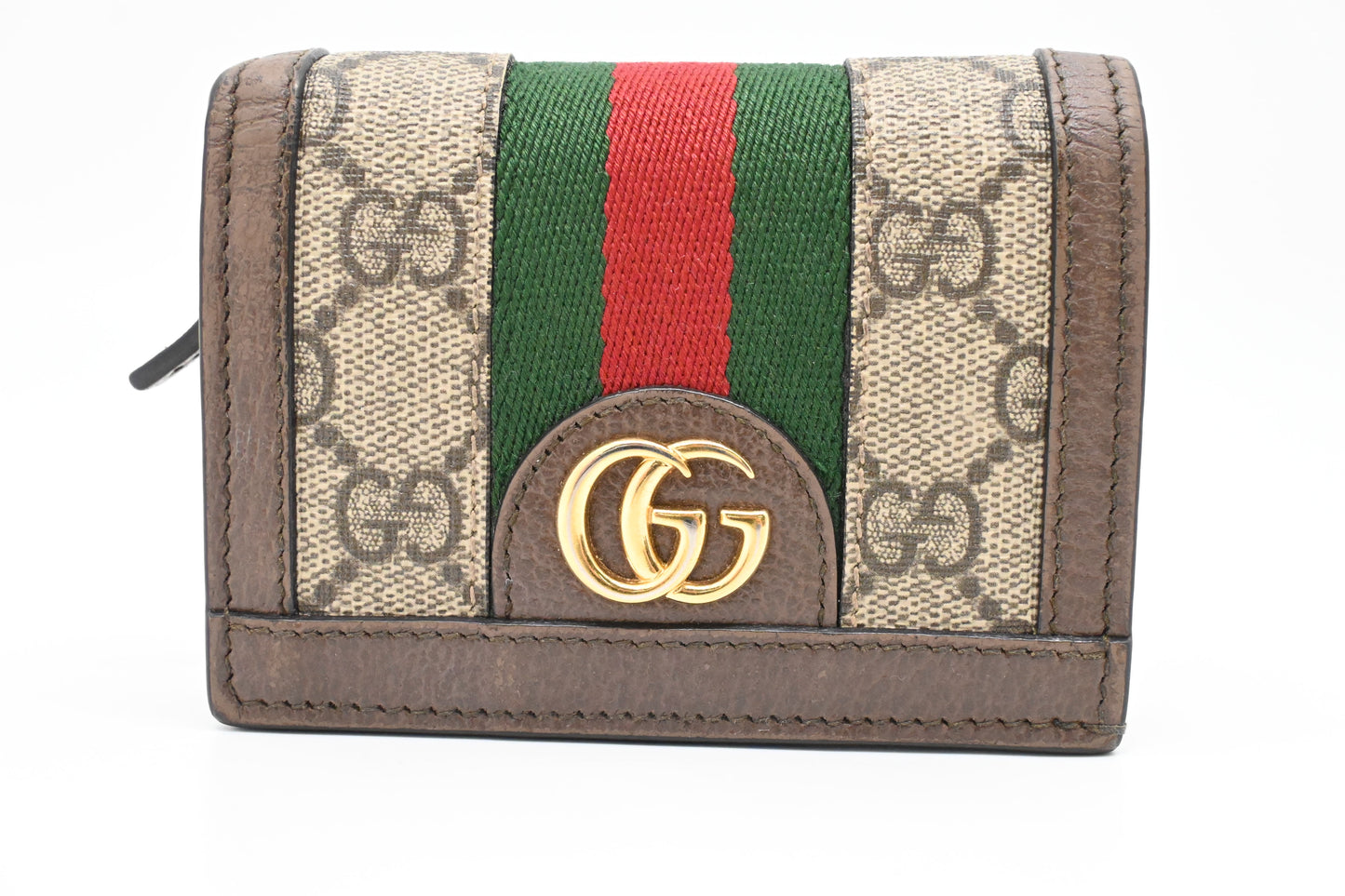 Gucci Card Case Wallet in GG Supreme Canvas