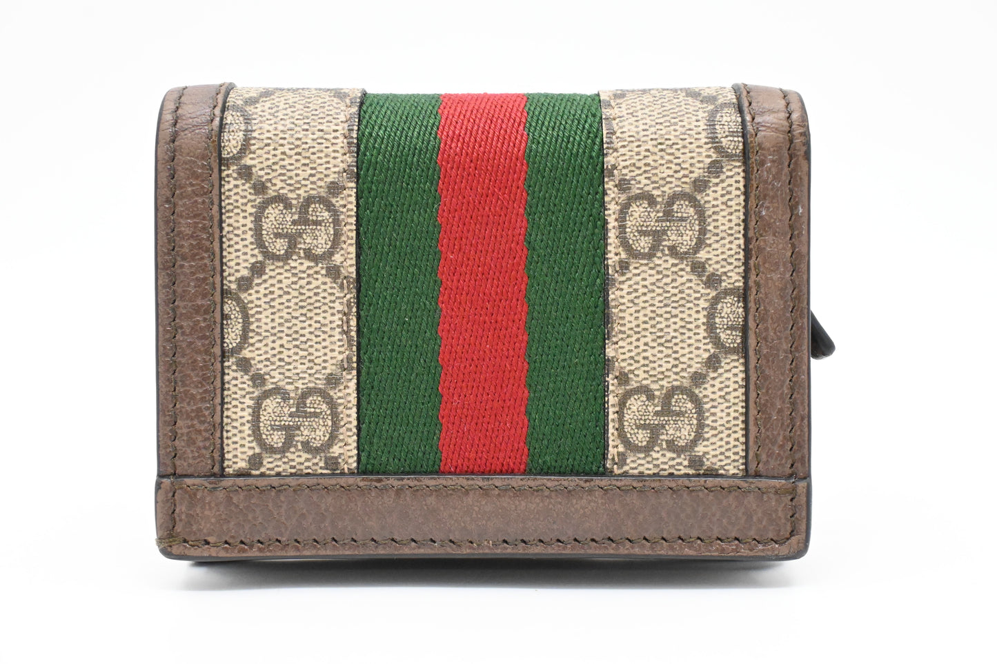Gucci Card Case Wallet in GG Supreme Canvas