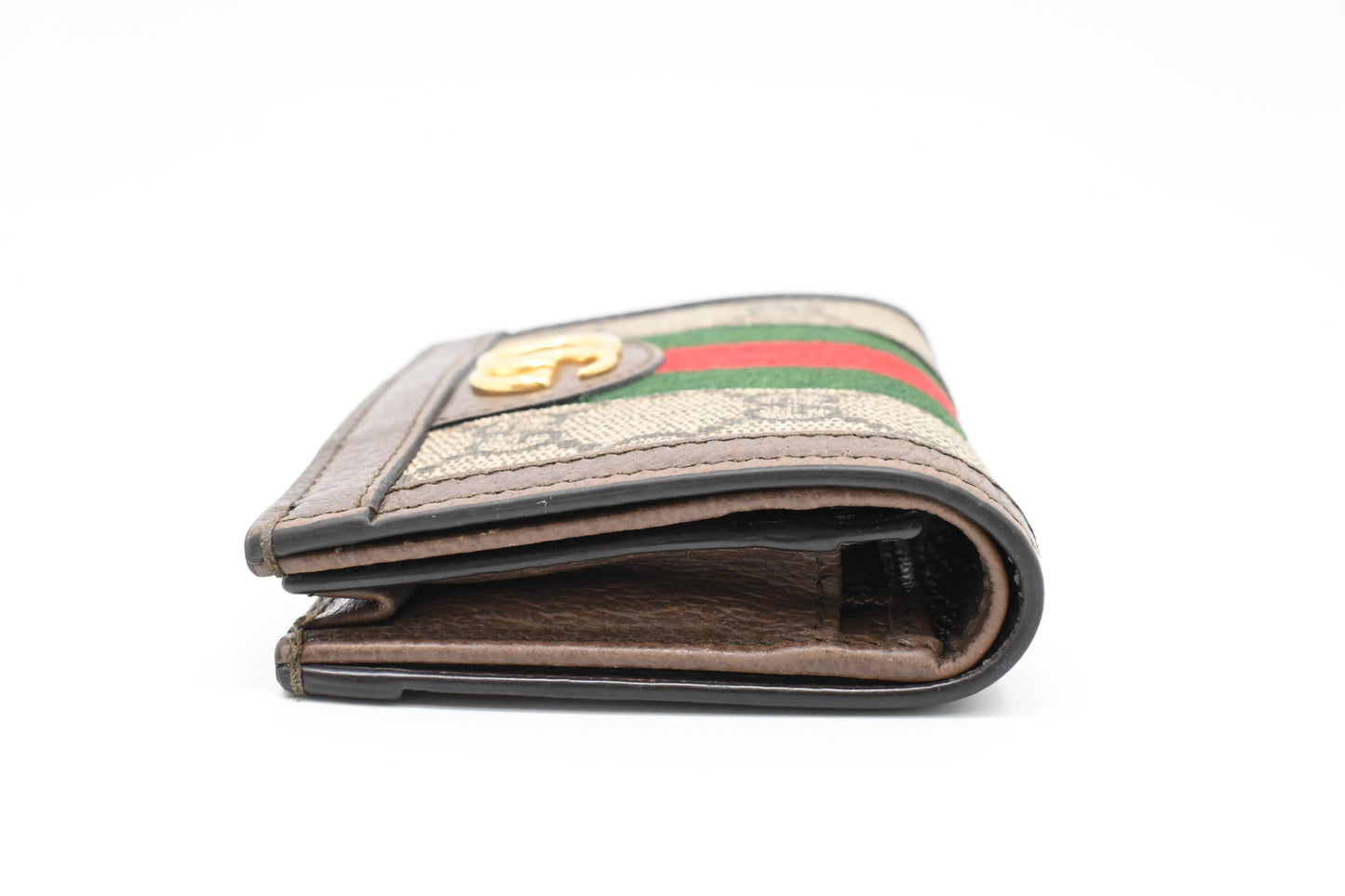 Gucci Card Case Wallet in GG Supreme Canvas