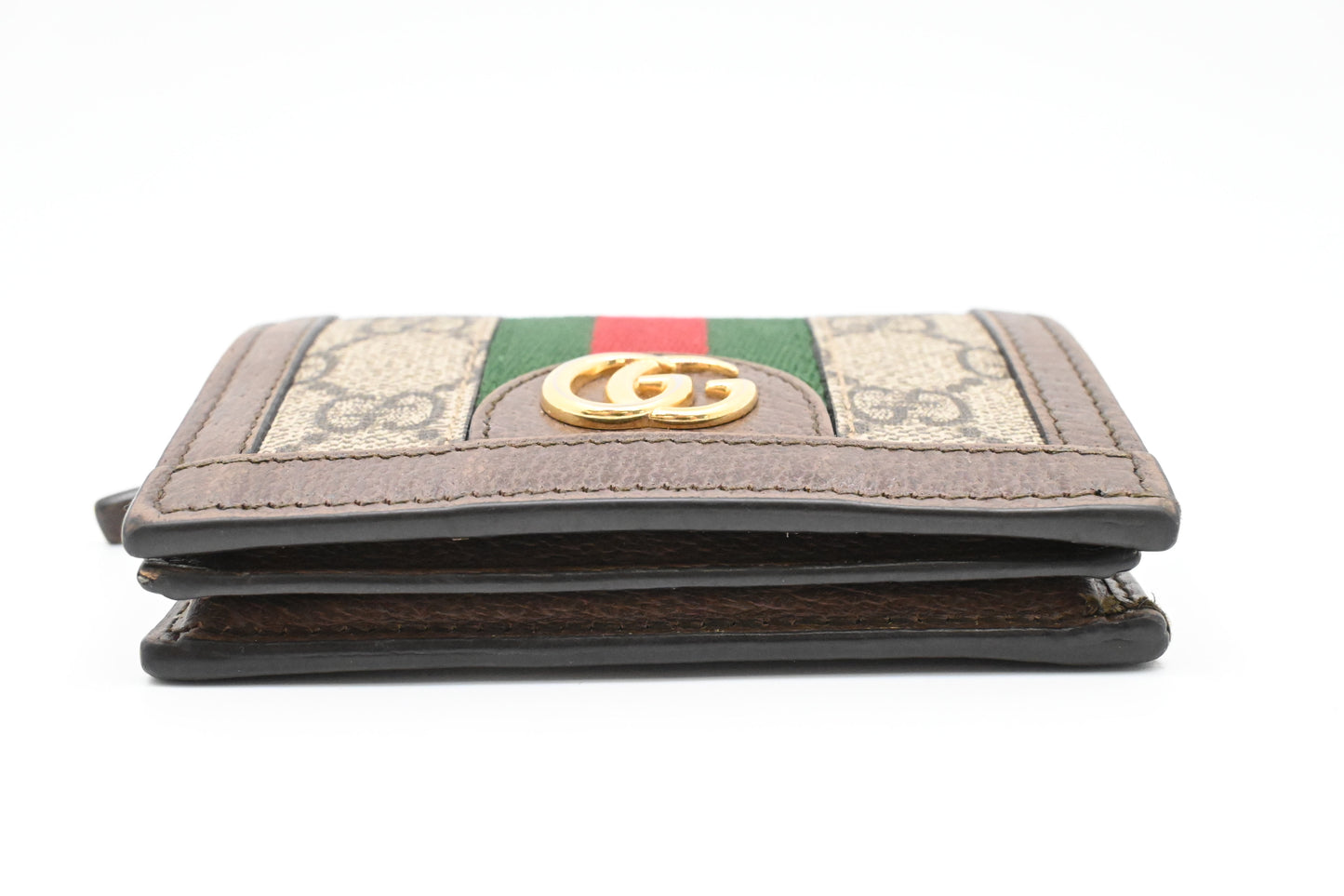 Gucci Card Case Wallet in GG Supreme Canvas