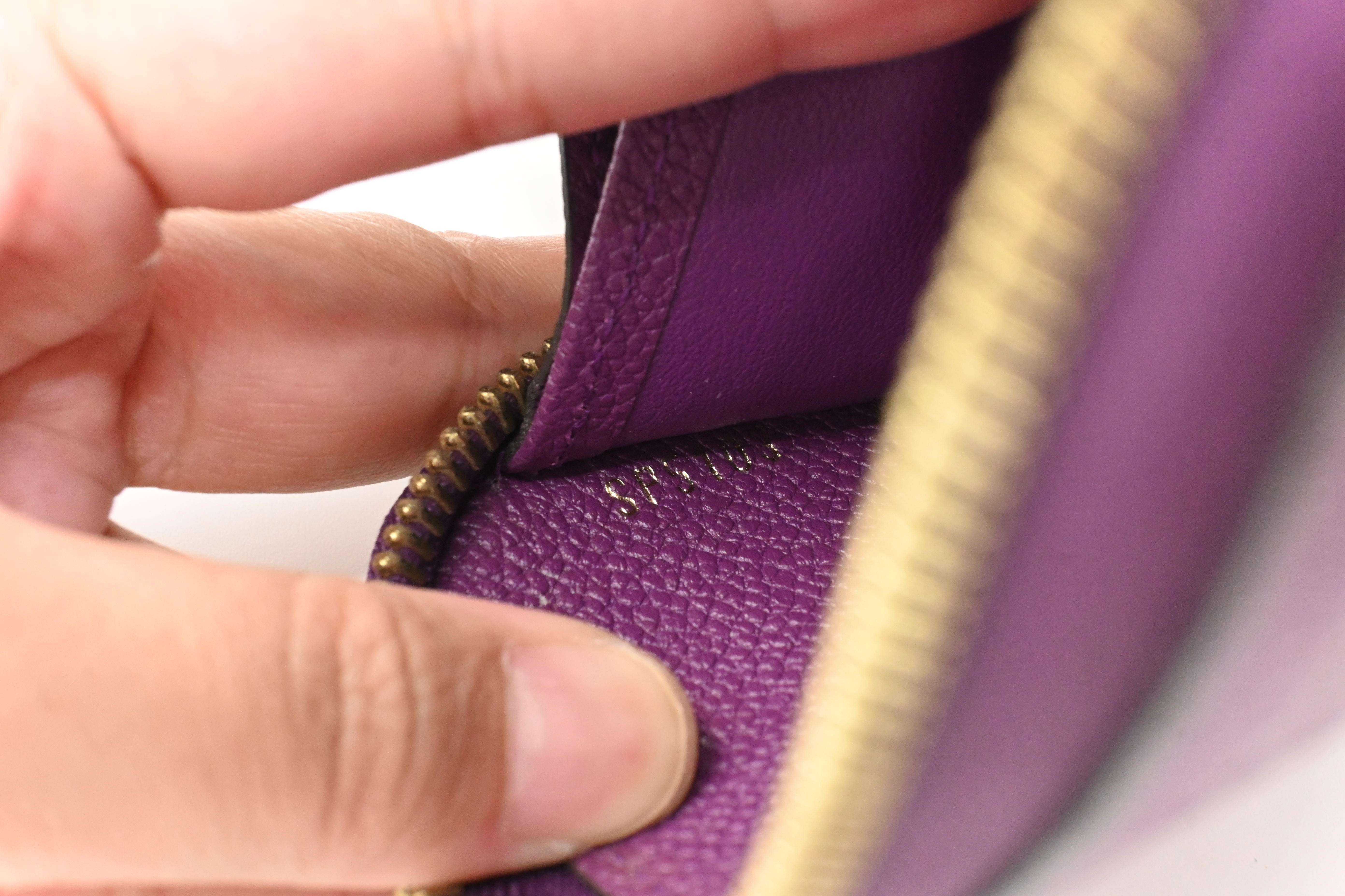 Louis Vuitton Zippy Wallet in Purple Empreinte Leather – Weekly