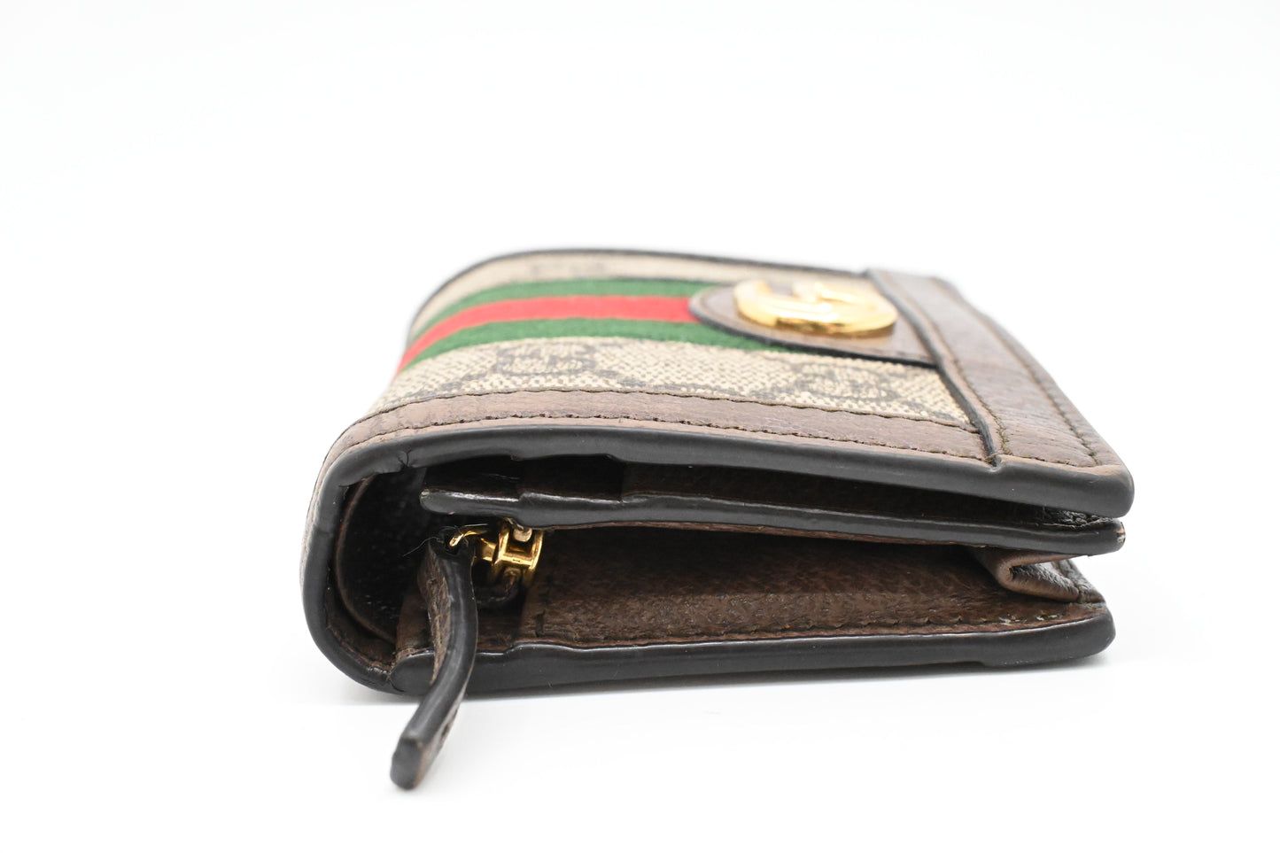Gucci Card Case Wallet in GG Supreme Canvas