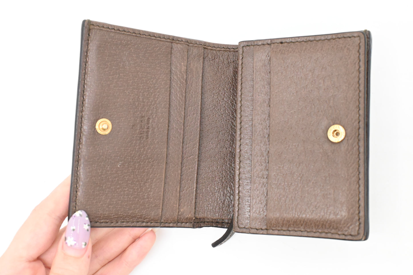 Gucci Card Case Wallet in GG Supreme Canvas
