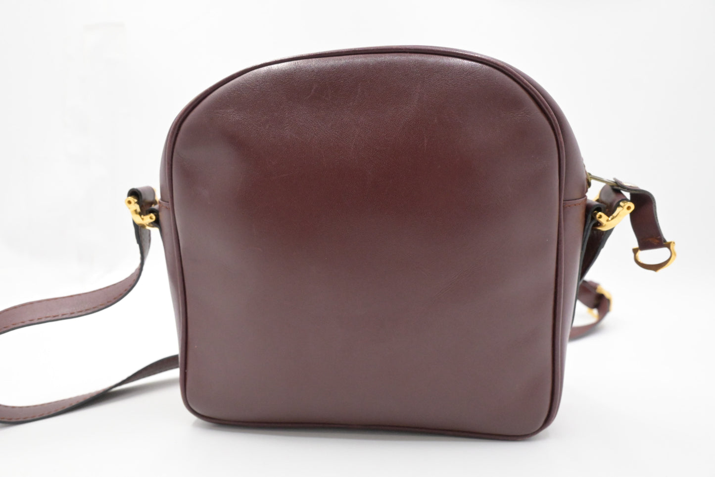Cartier Crossbody Bag in Burgundy Leather