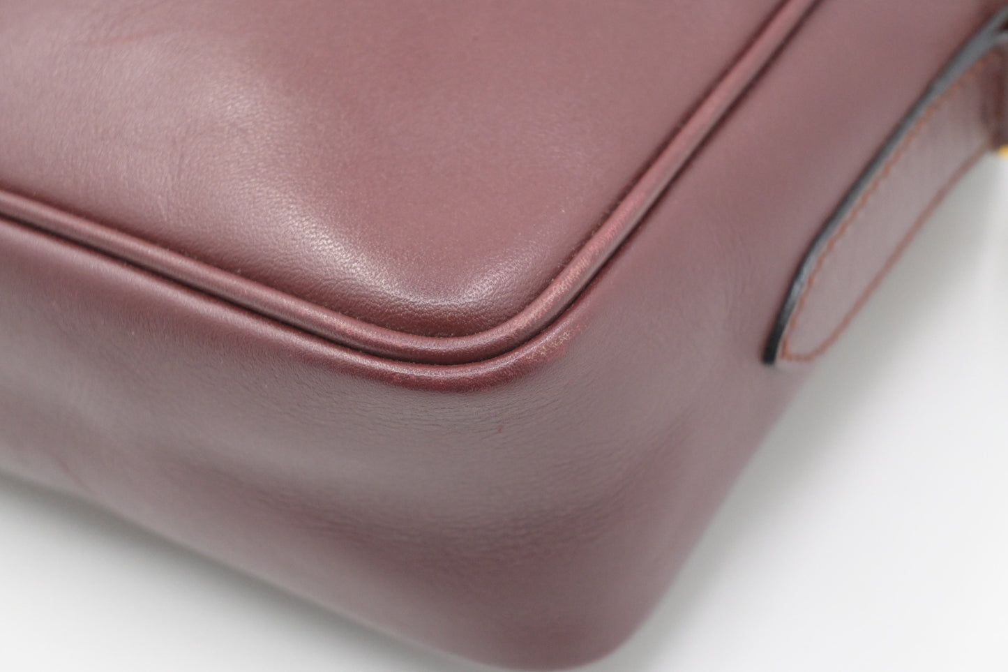 Cartier Crossbody Bag in Burgundy Leather
