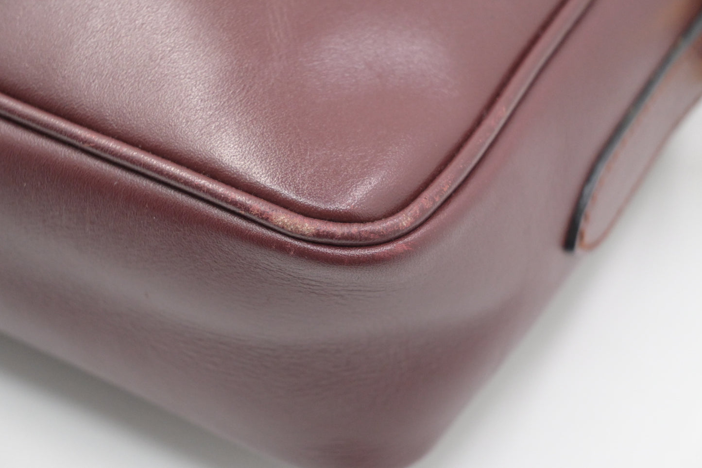 Cartier Crossbody Bag in Burgundy Leather