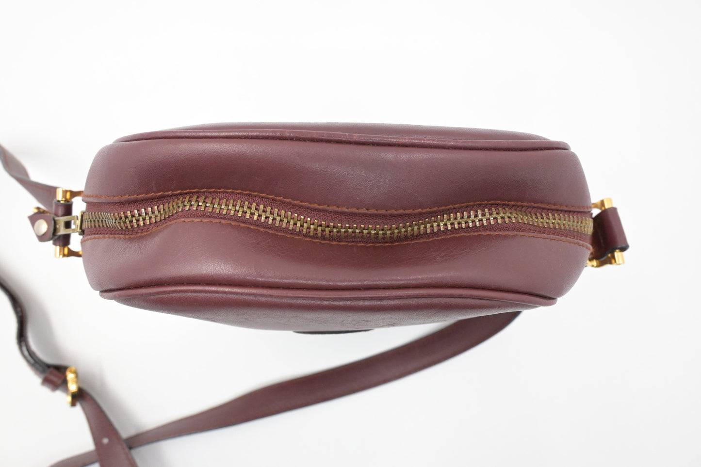 Cartier Crossbody Bag in Burgundy Leather