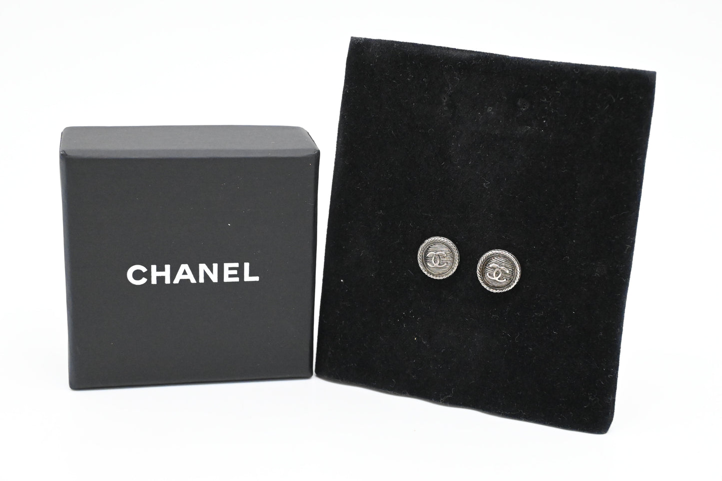 Chanel CC Stud Earrings