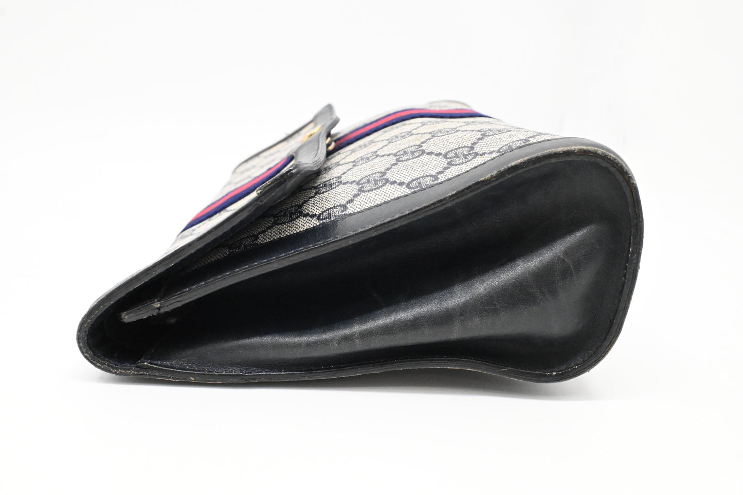 Gucci Clutch in Navy Blue GG Supreme Canvas