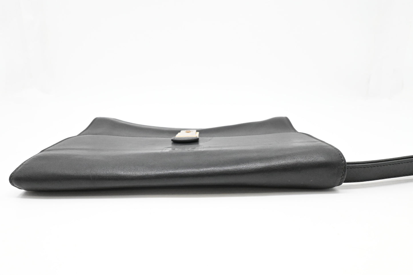 Celine Wristlet in Black Leather