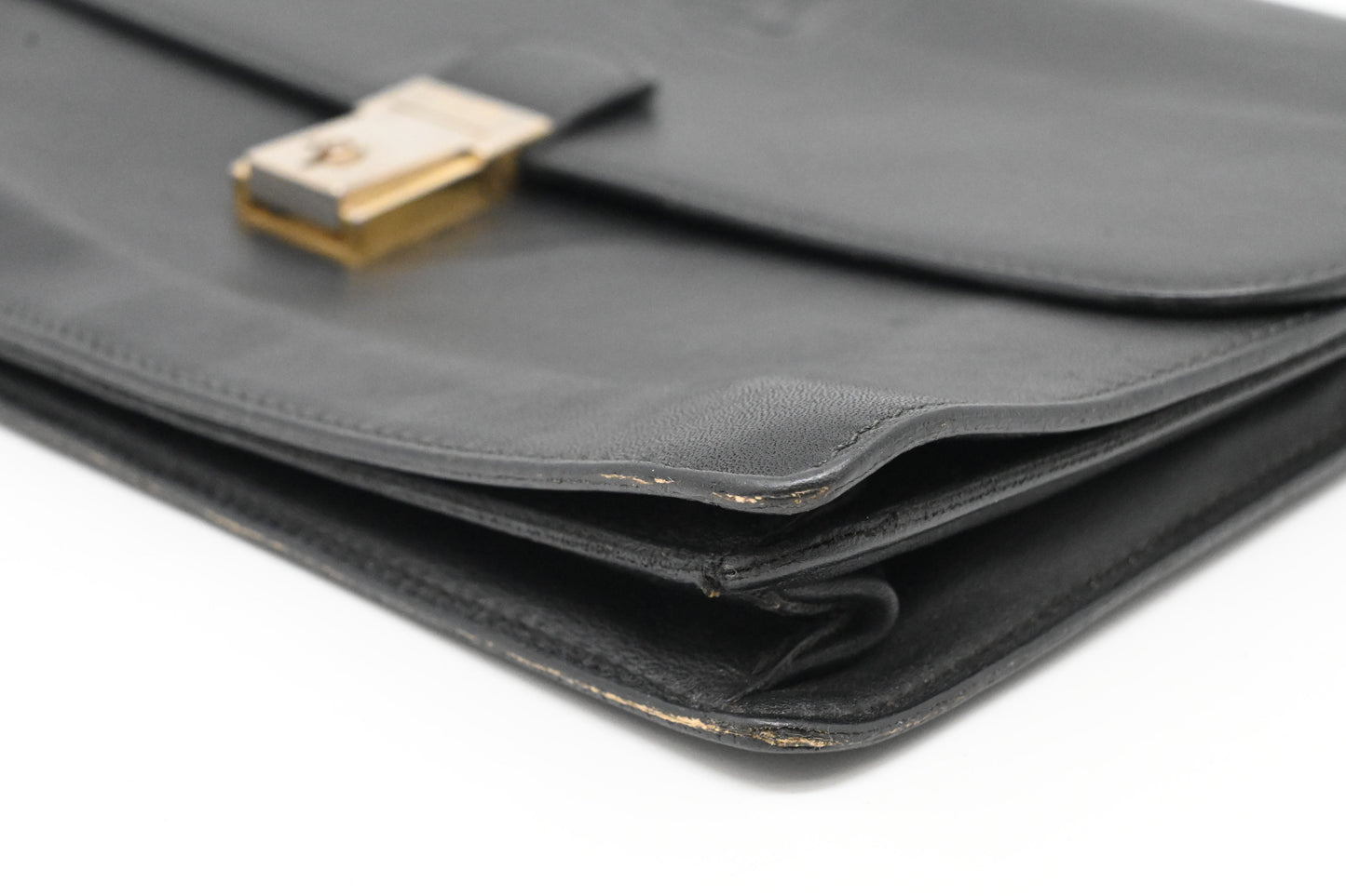 Celine Wristlet in Black Leather