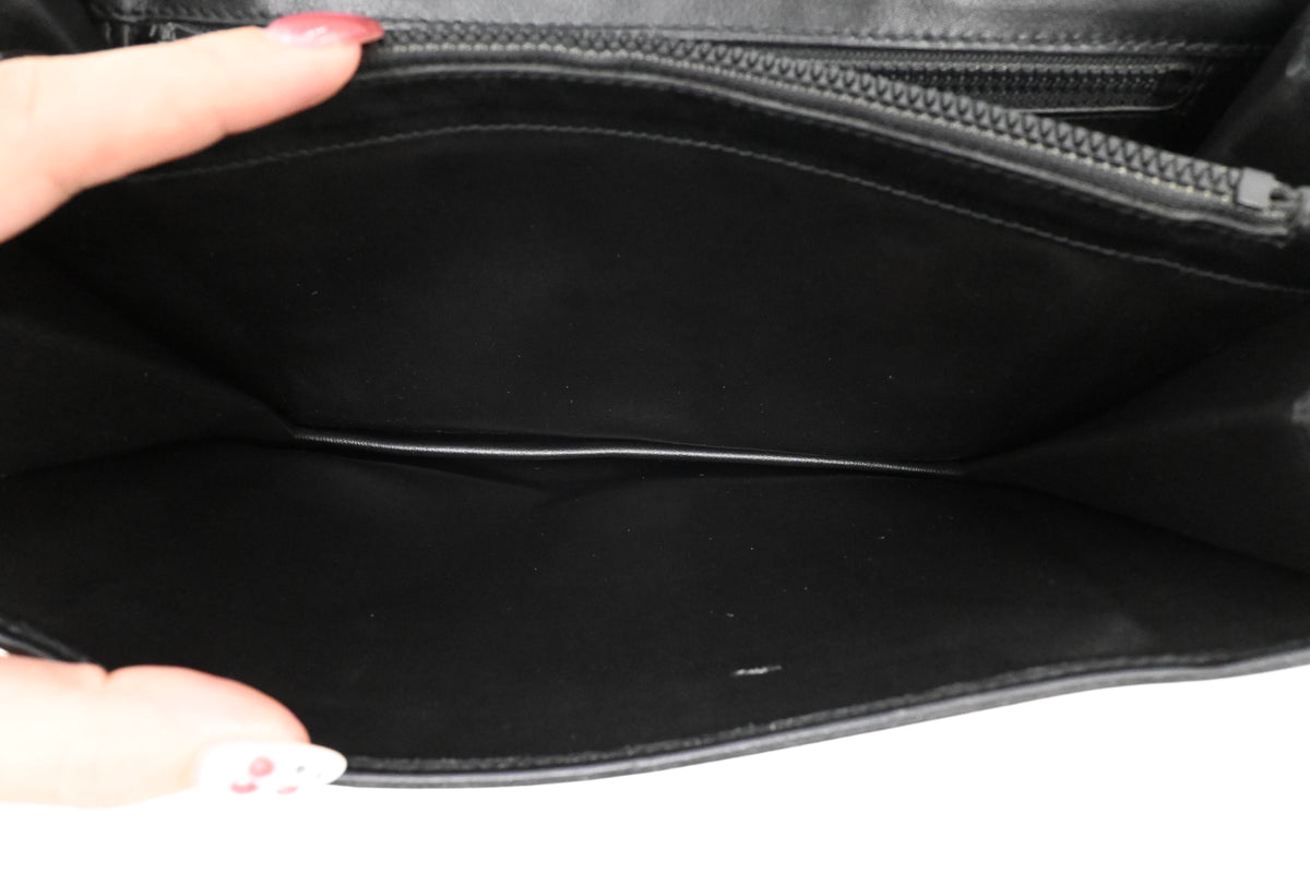 Celine Wristlet in Black Leather