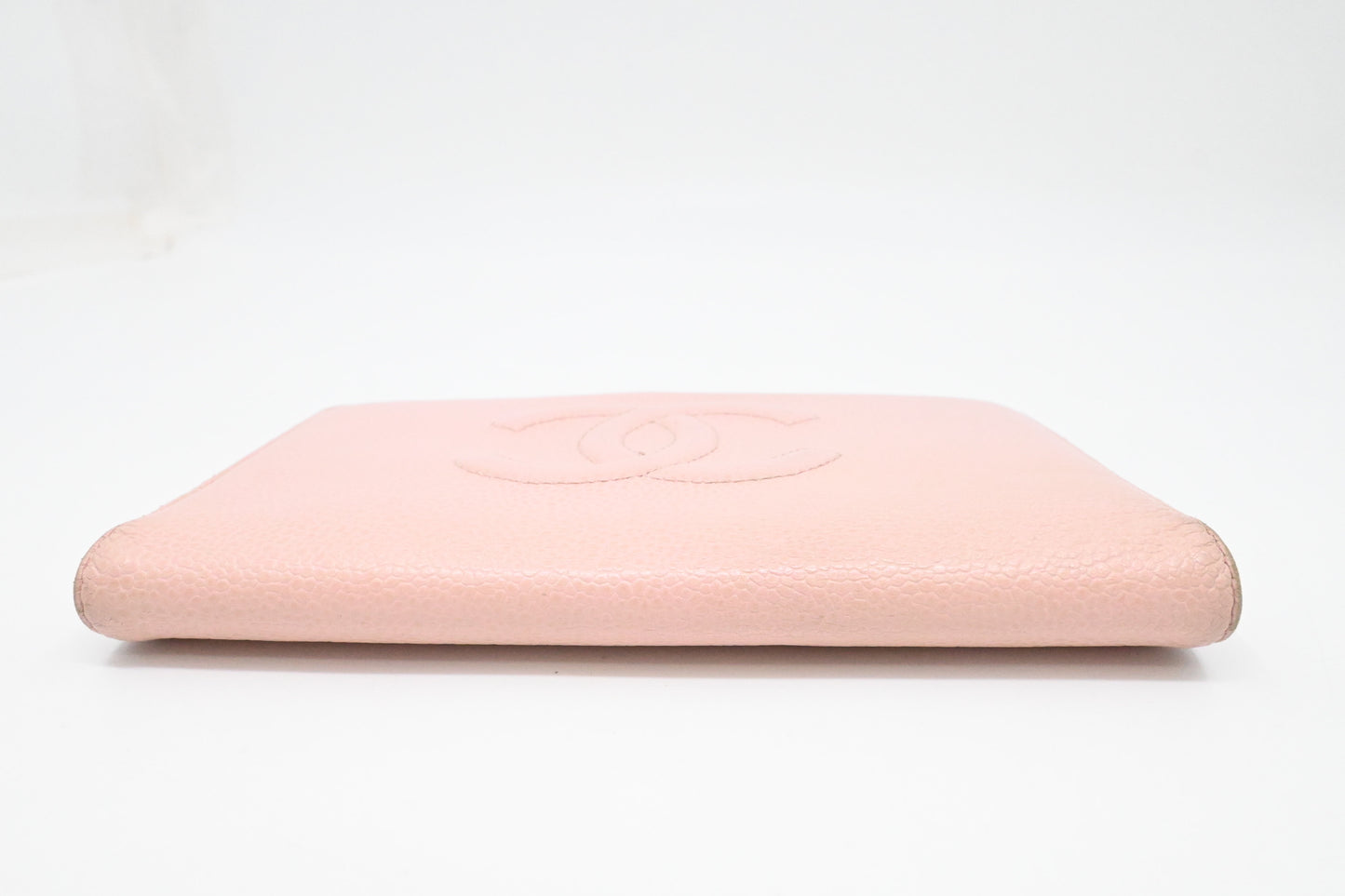Chanel Bifold Long Wallet in Pale Pink Leather