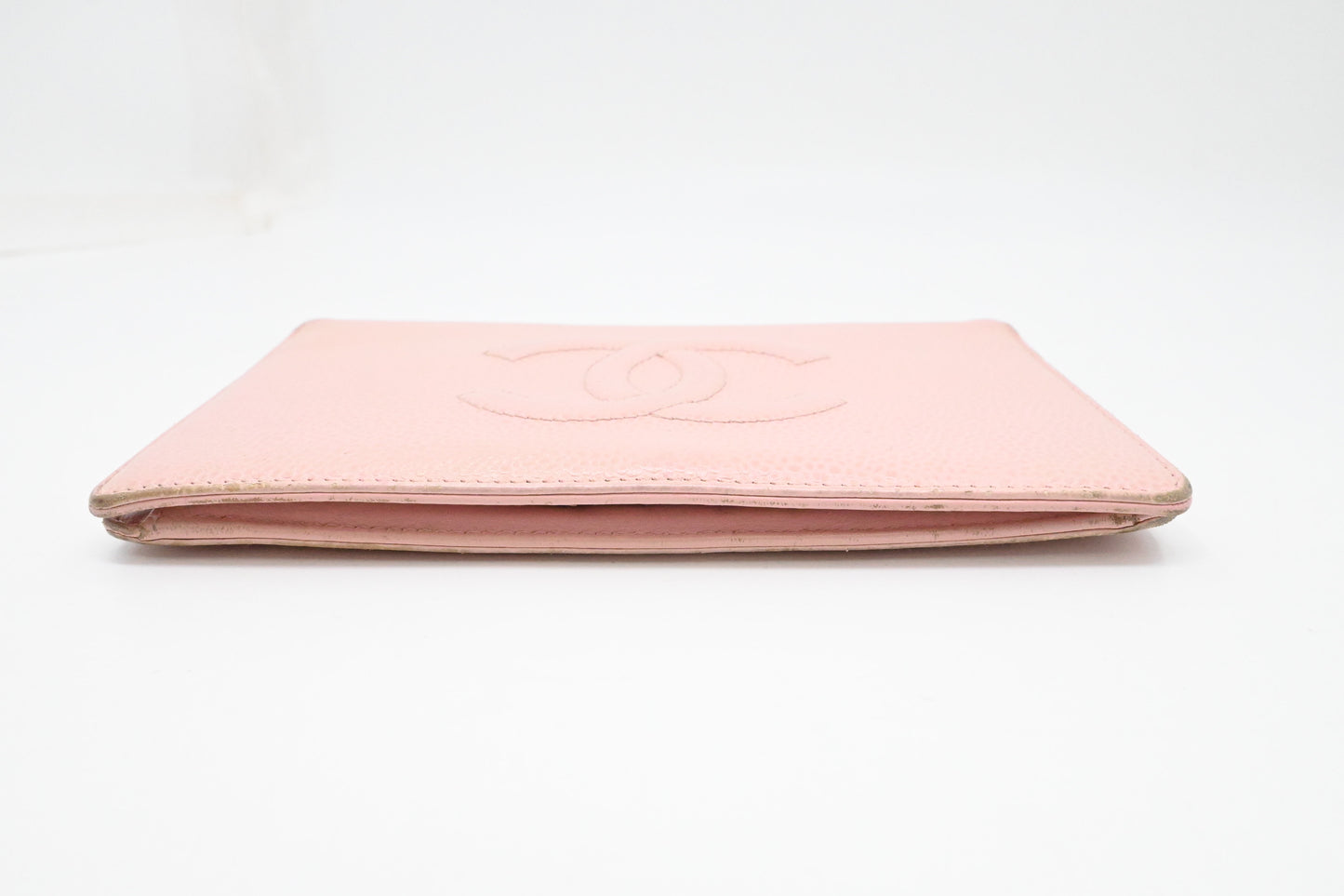 Chanel Bifold Long Wallet in Pale Pink Leather
