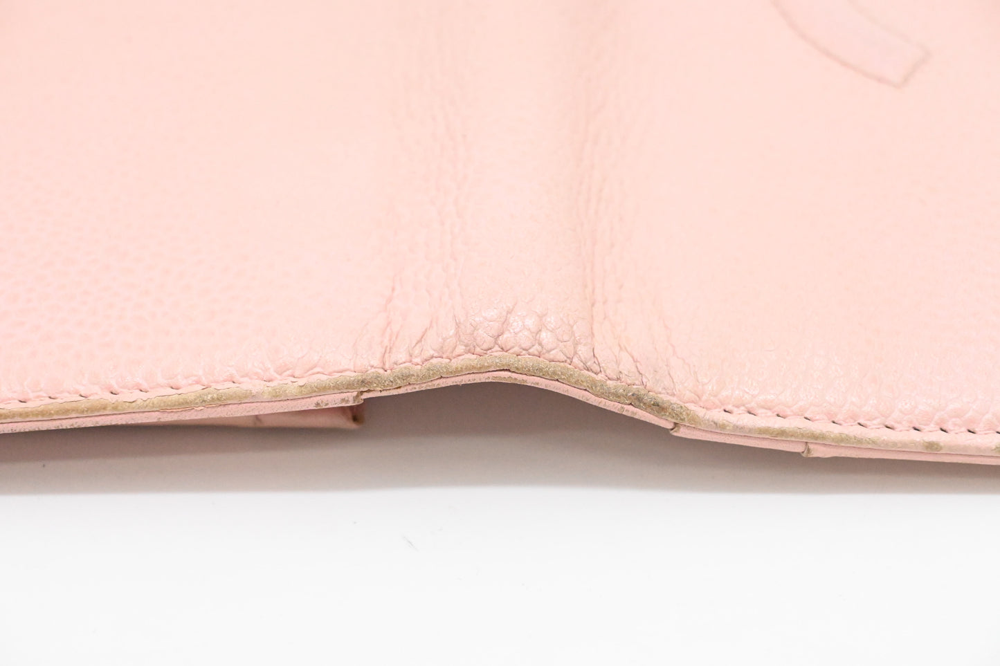 Chanel Bifold Long Wallet in Pale Pink Leather