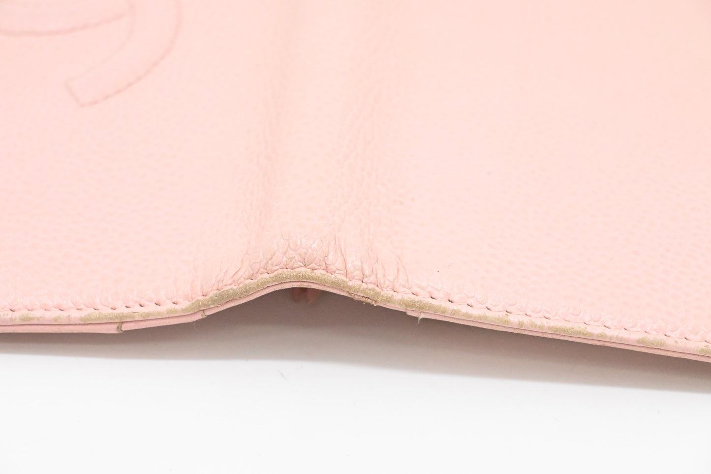 Chanel Bifold Long Wallet in Pale Pink Leather