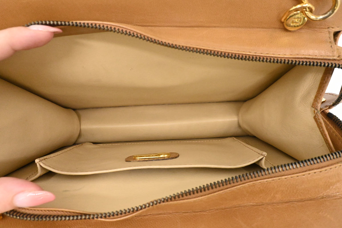 Fendi Two ways Bag in Brown Leather