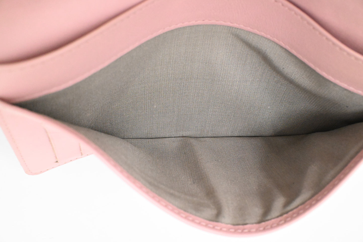 Chanel Bifold Long Wallet in Pale Pink Leather
