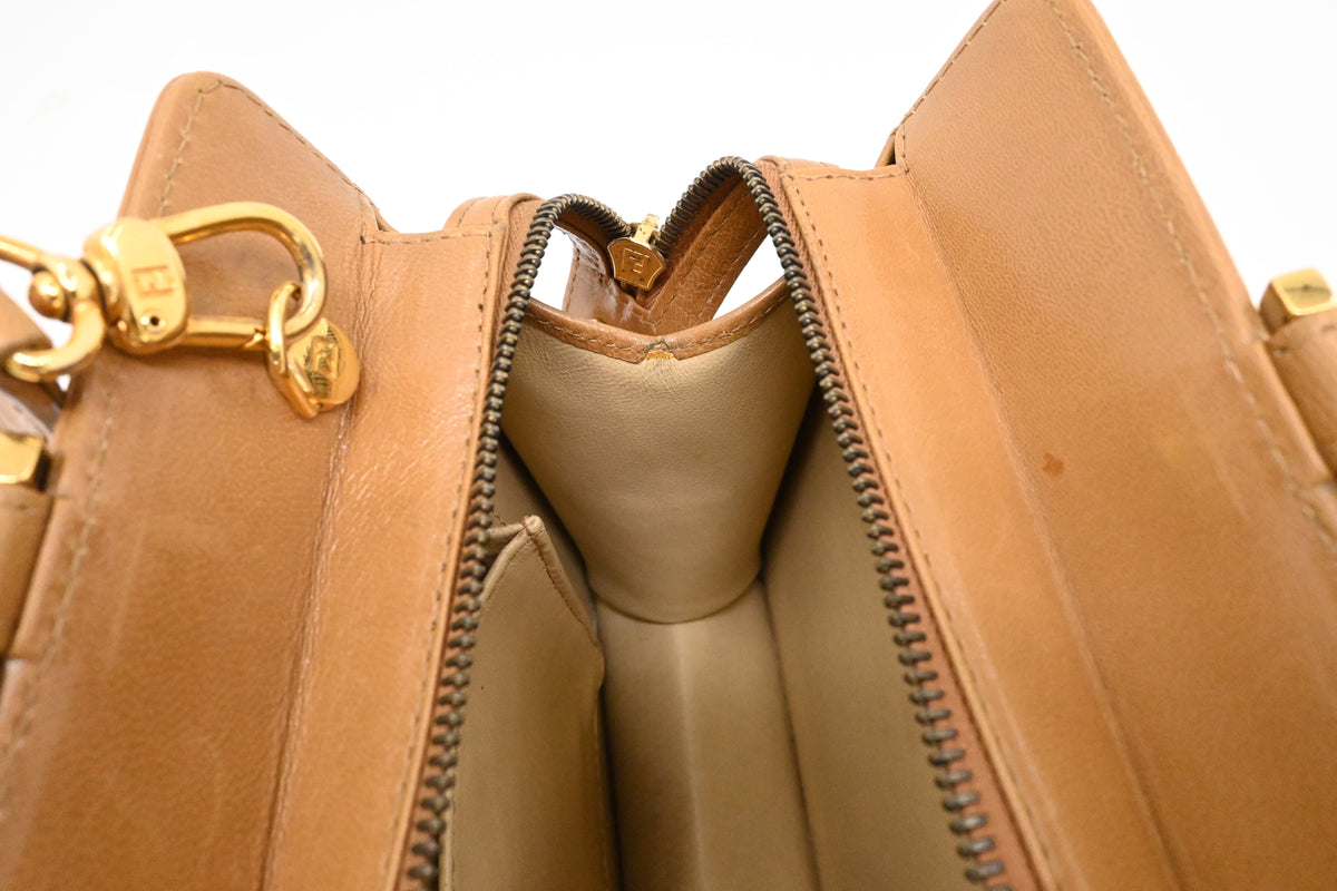 Fendi Two ways Bag in Brown Leather