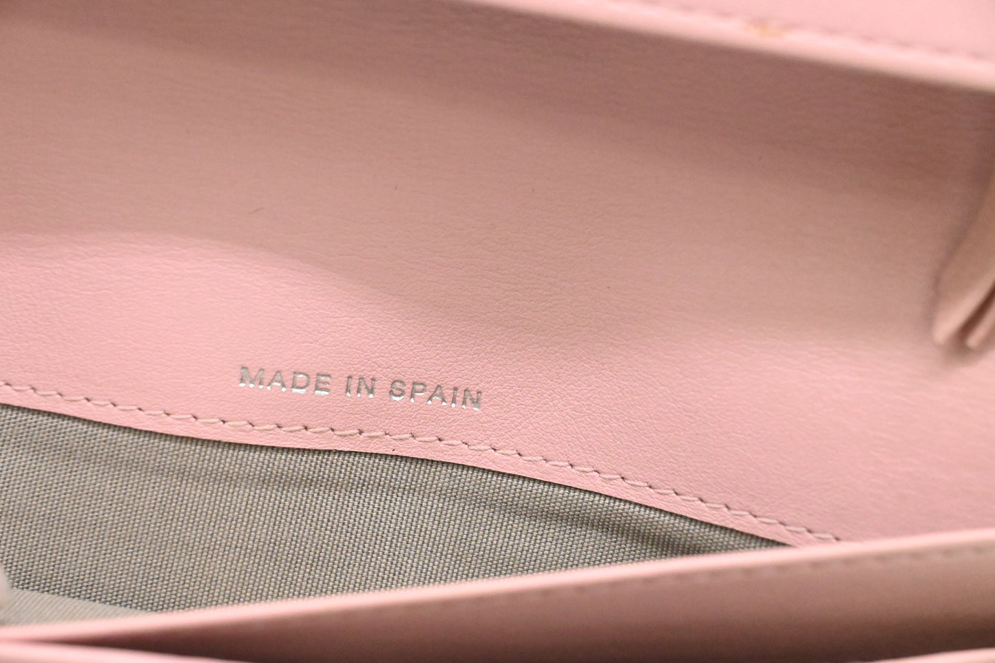 Chanel Bifold Long Wallet in Pale Pink Leather