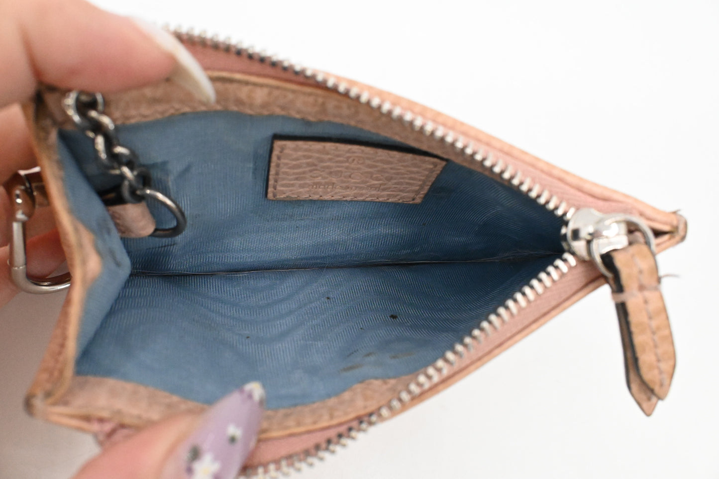 Gucci Card Case in Pink Leather