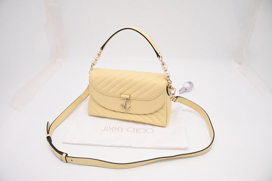 Jimmy Choo 2way Bag in Butter Milk Leather
