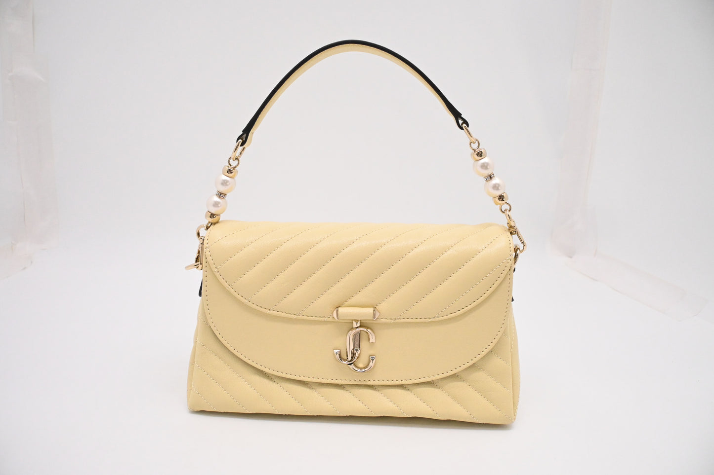 Jimmy Choo 2way Bag in Butter Milk Leather