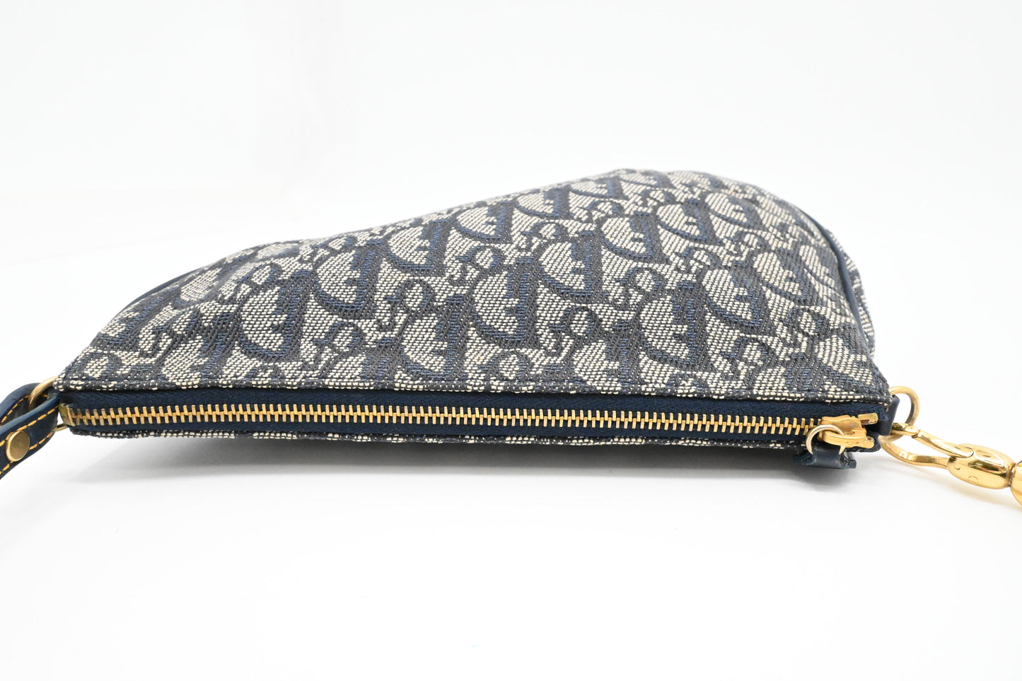Dior Saddle Pouch in Blue Oblique Canvas