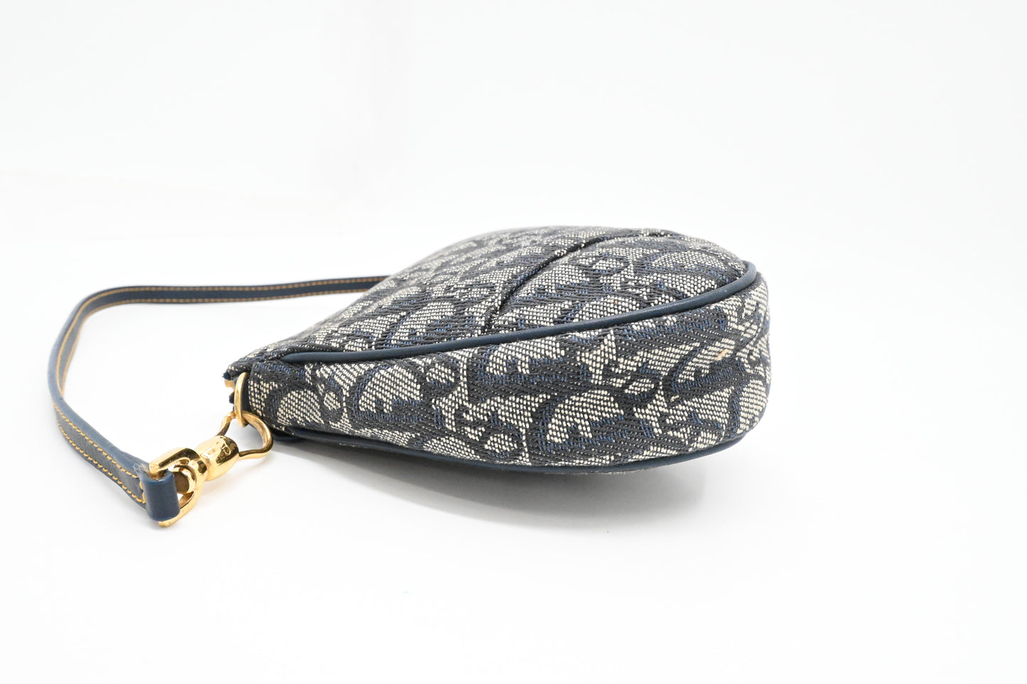 Dior Saddle Pouch in Blue Oblique Canvas