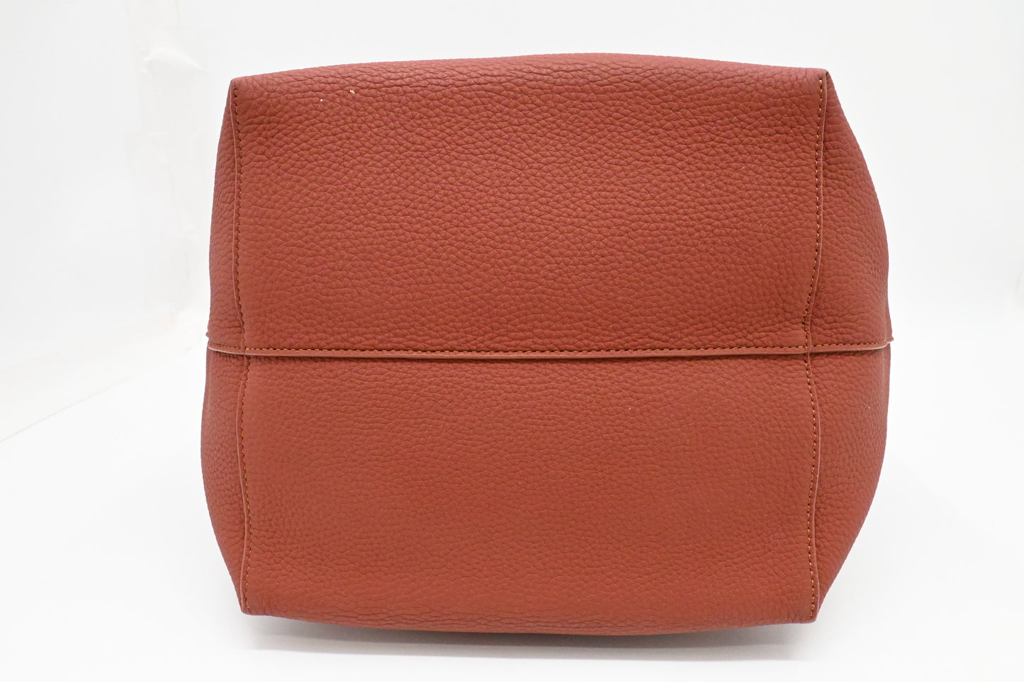 The Row Large Park Tote N/S in Terra Cotta Leather