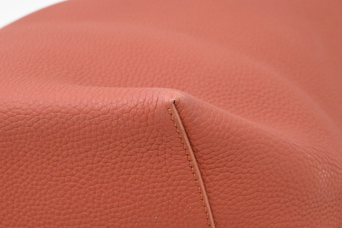 The Row Large Park Tote N/S in Terra Cotta Leather