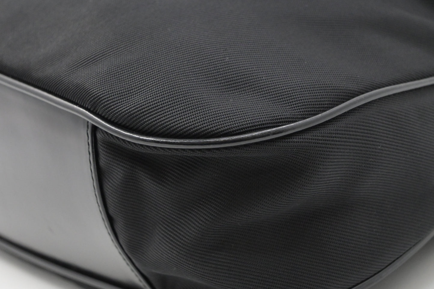 Gucci Bamboo Shoulder Bag in Black Canvas