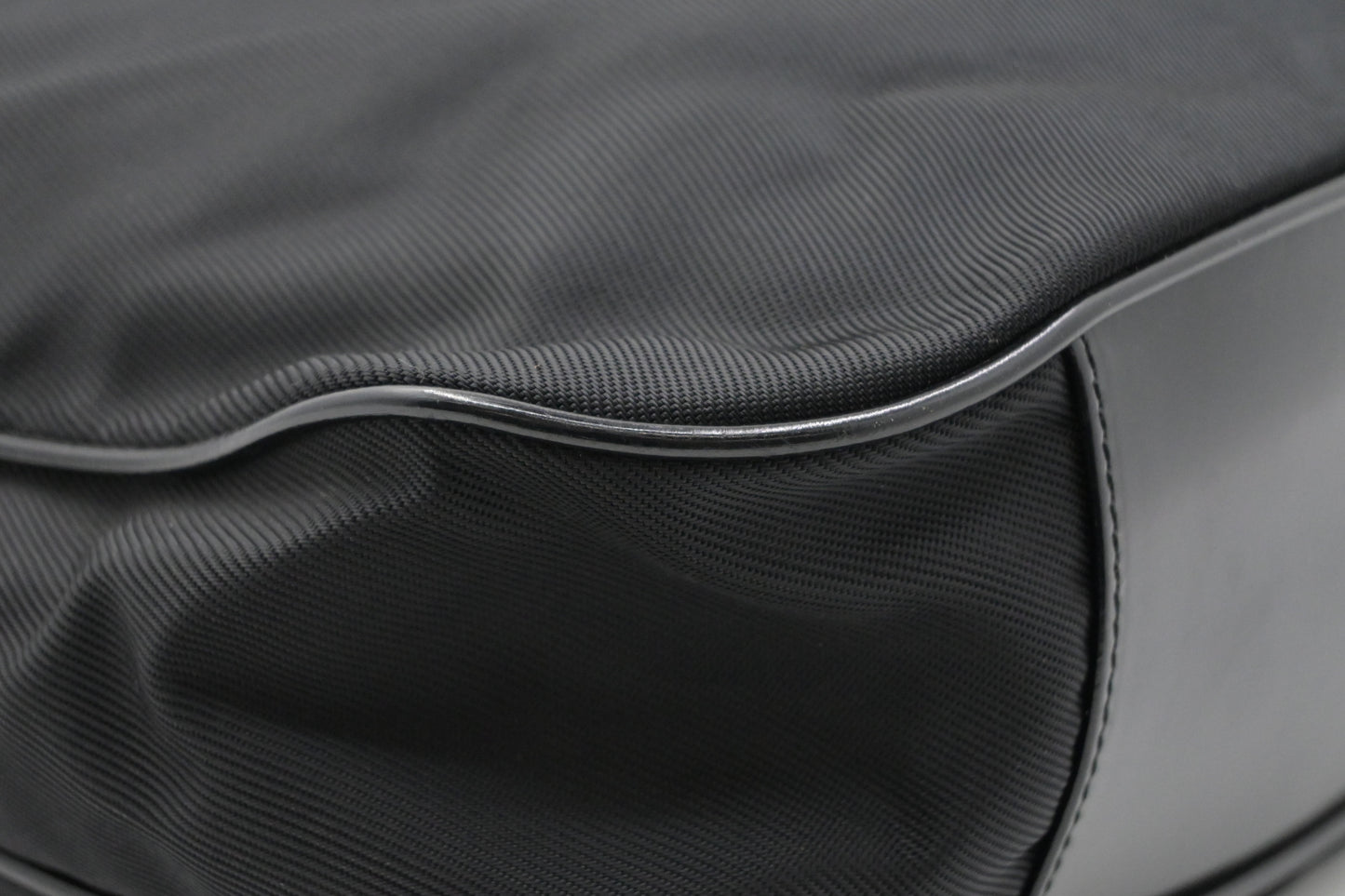 Gucci Bamboo Shoulder Bag in Black Canvas