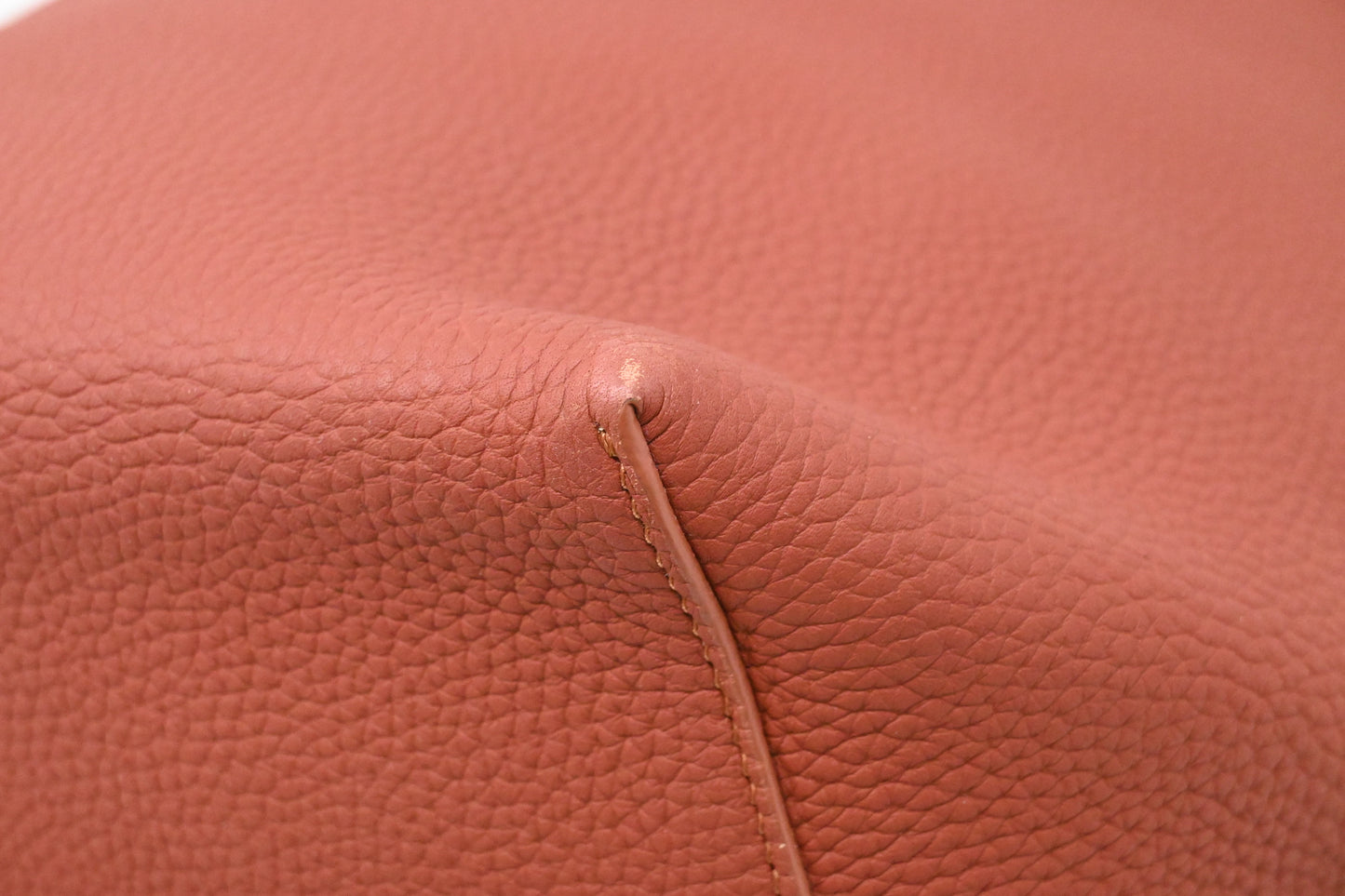 The Row Large Park Tote N/S in Terra Cotta Leather