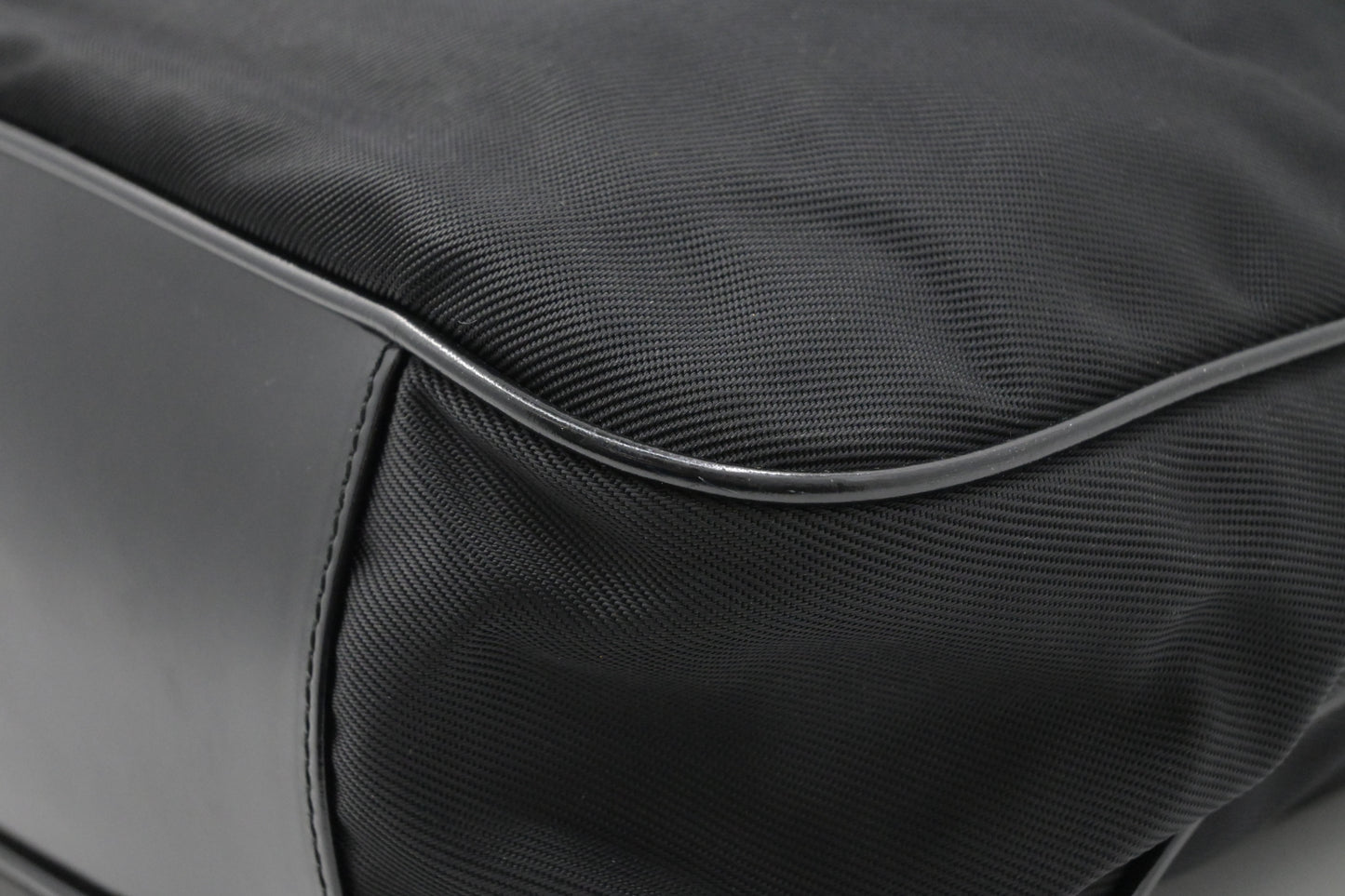 Gucci Bamboo Shoulder Bag in Black Canvas