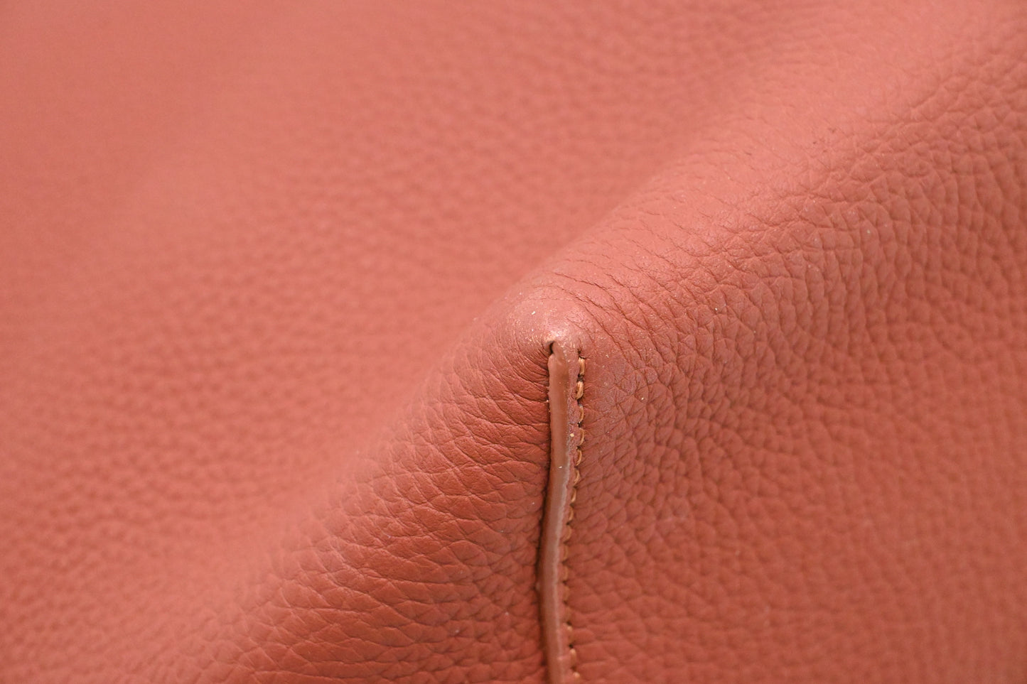 The Row Large Park Tote N/S in Terra Cotta Leather
