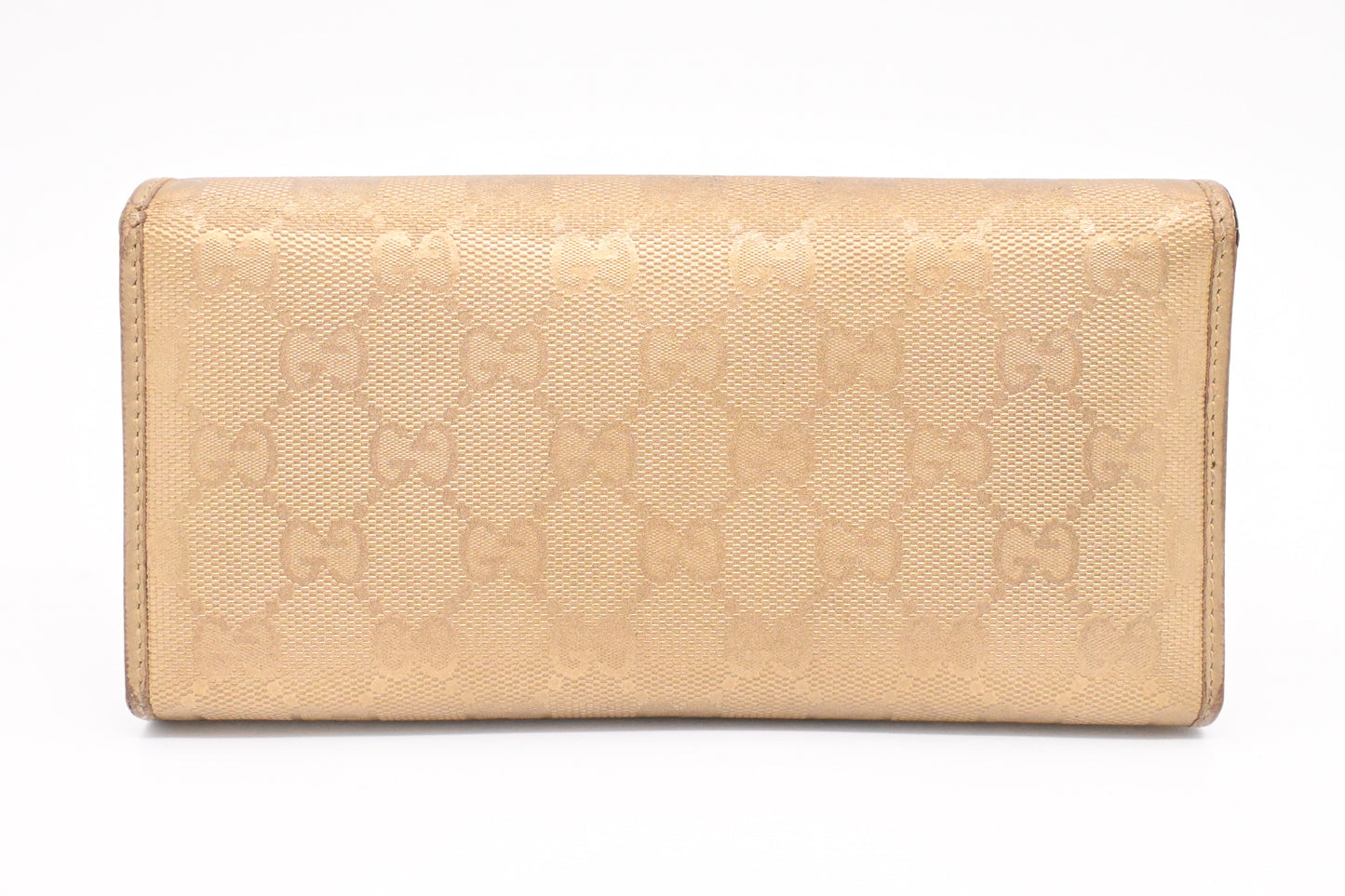 Gucci Chain Wallet in Gold Leather