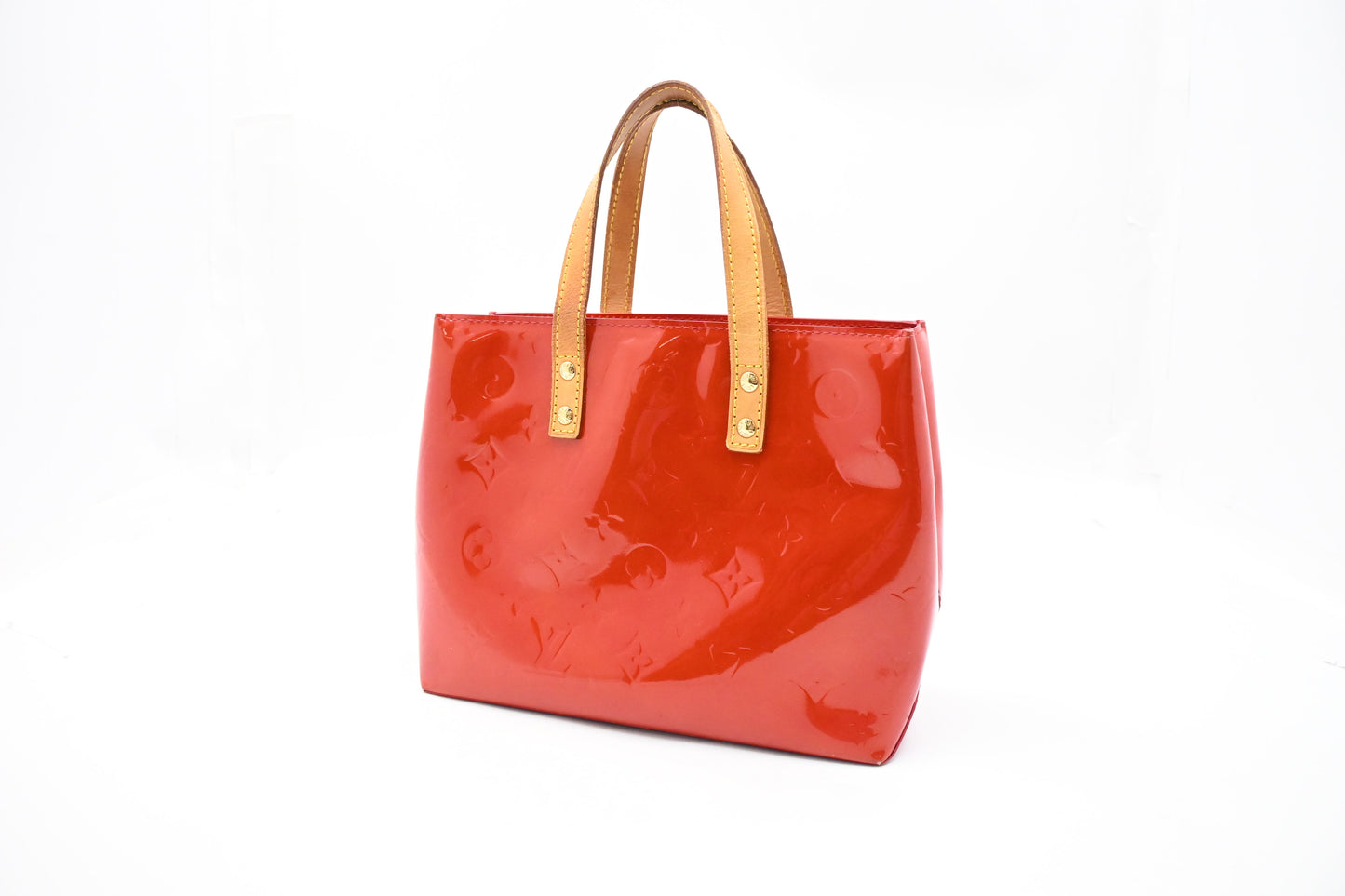 Louis Vuitton Reade PM in Rouge Grenadine Vernis Leather