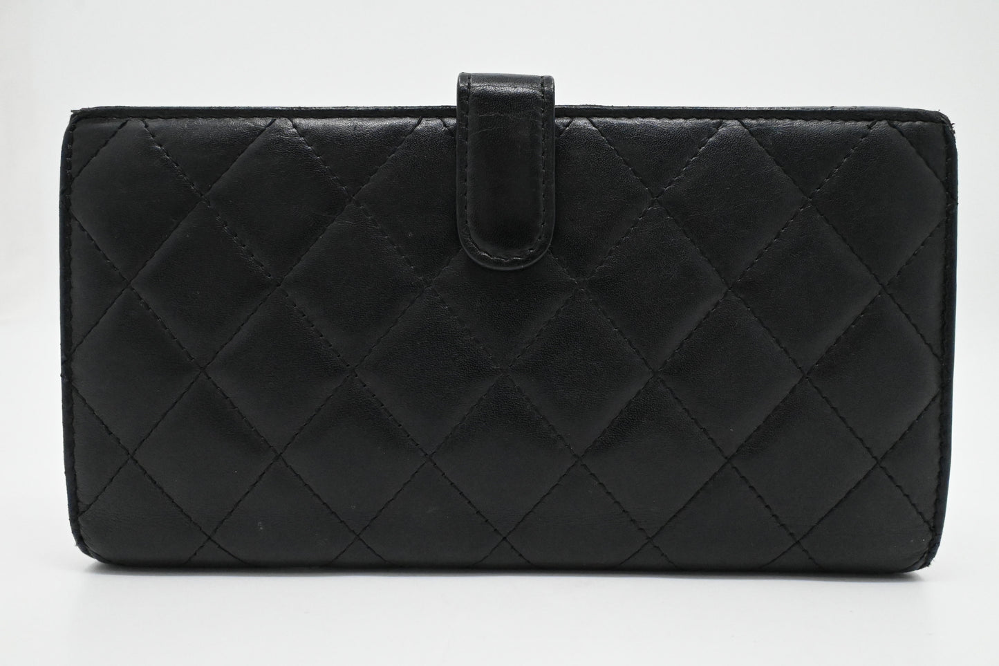 Chanel Cambon Wallet in Black Matelasse Leather