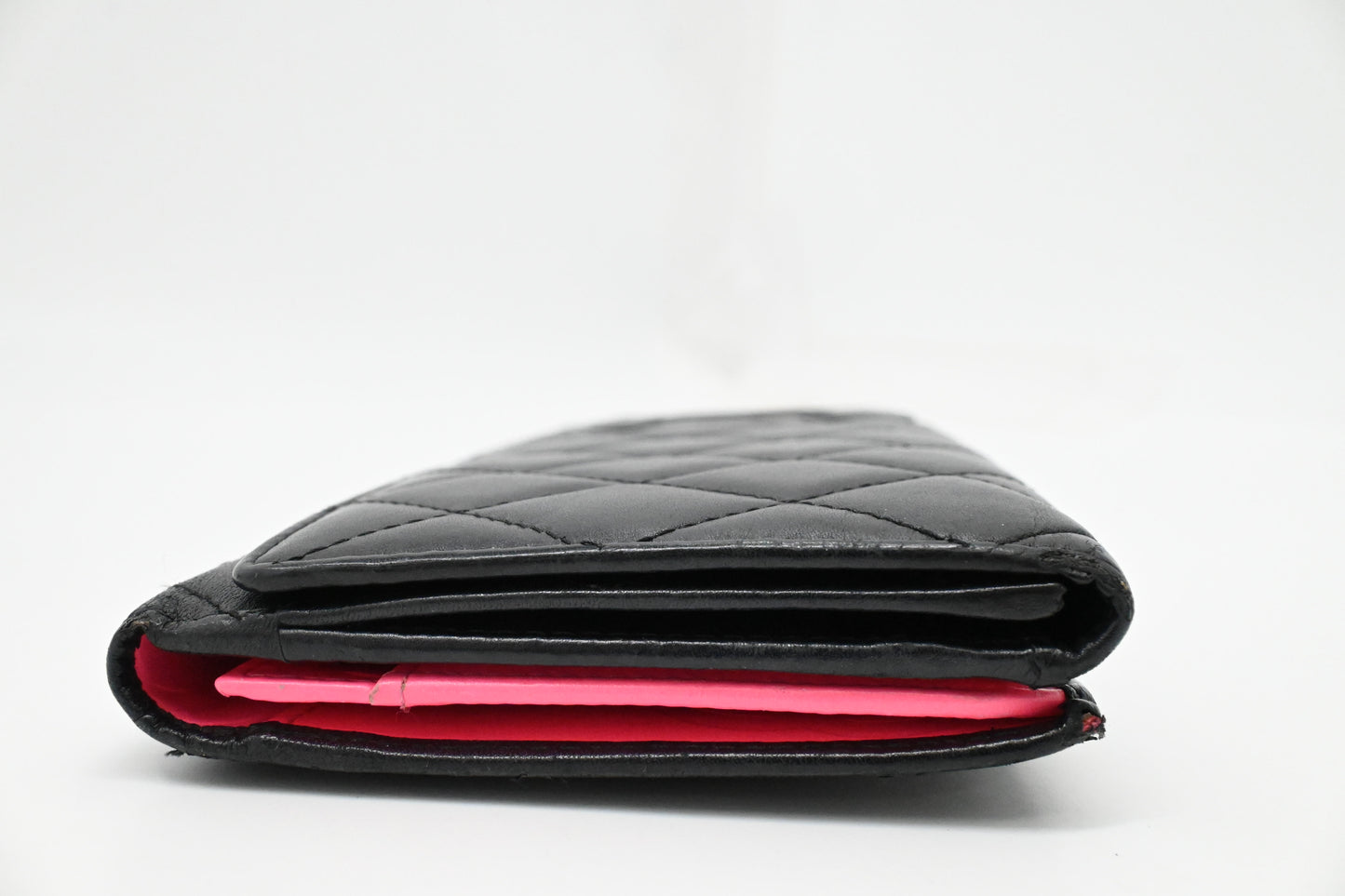 Chanel Cambon Wallet in Black Matelasse Leather