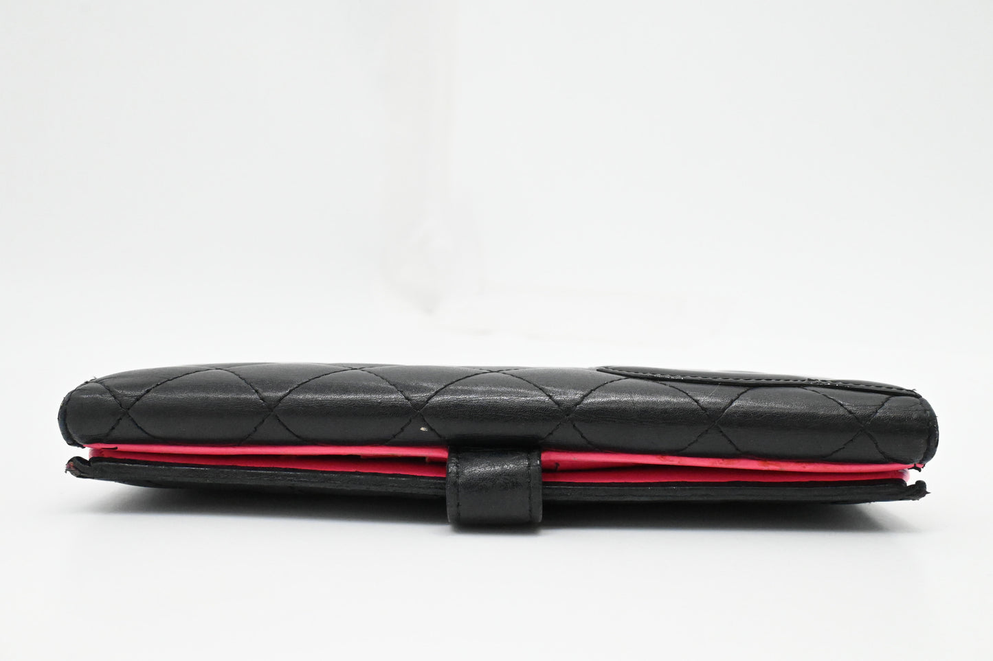 Chanel Cambon Wallet in Black Matelasse Leather