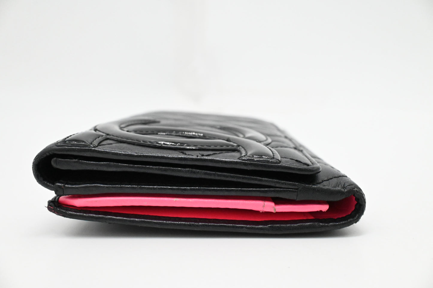 Chanel Cambon Wallet in Black Matelasse Leather