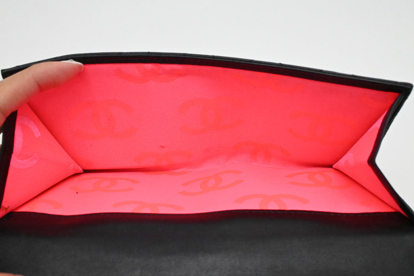 Chanel Cambon Wallet in Black Matelasse Leather